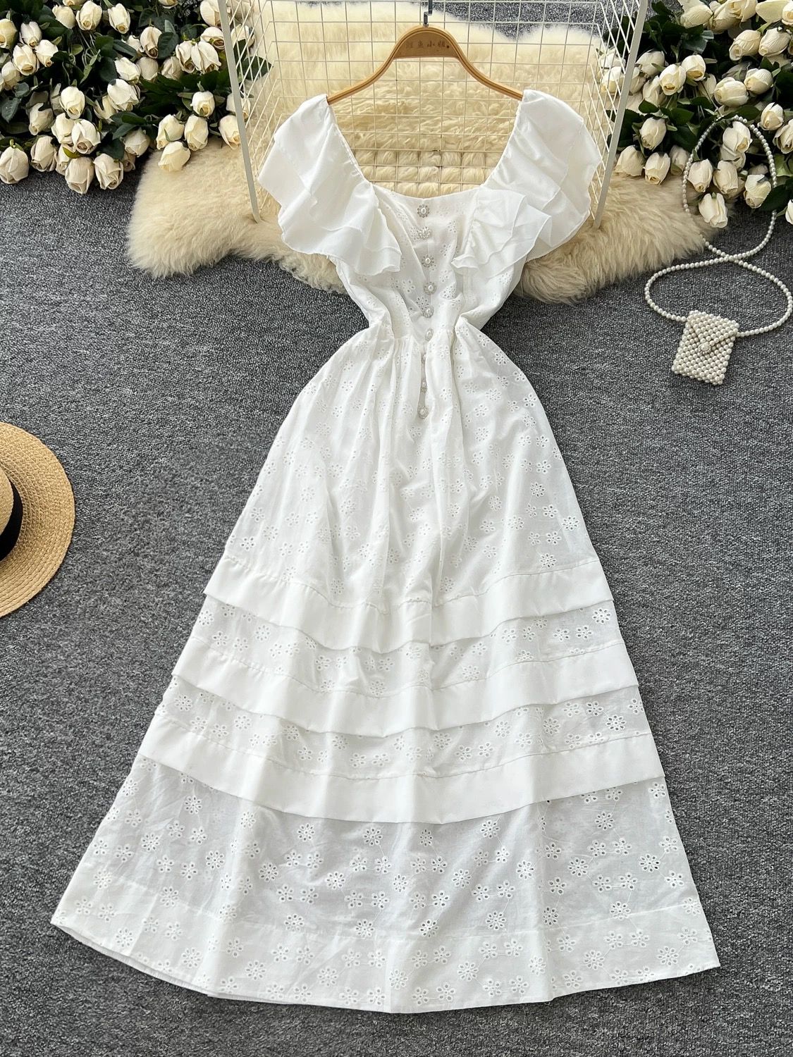 Weekend traveler lace dress CD289 image