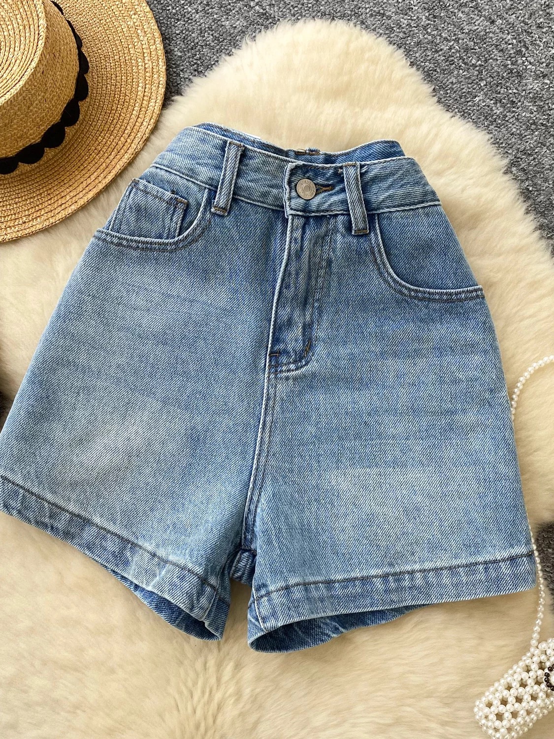 Denim slay shorts DS111