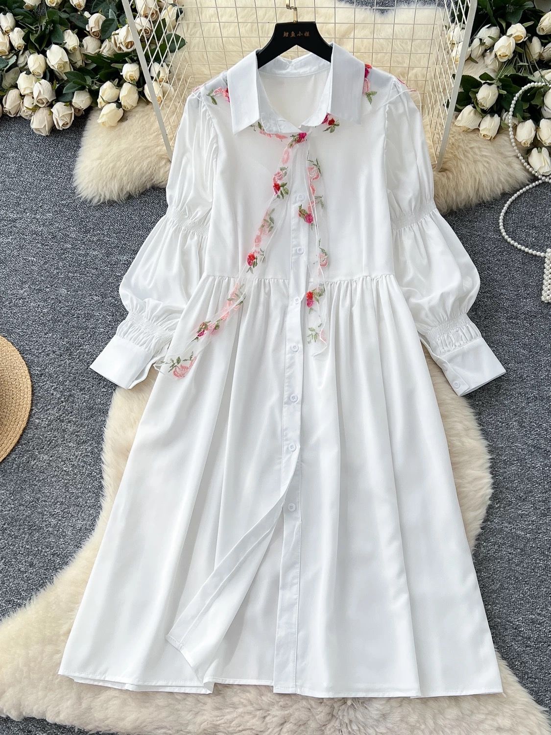 Dripped in finesse shirt dress SD116 image