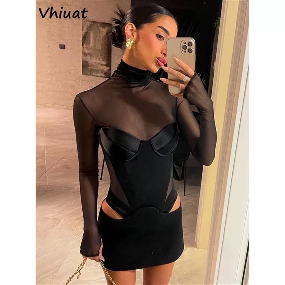 Pulling up leather dress CBC1178 image