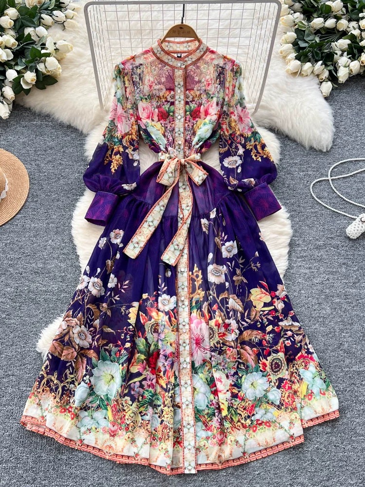 Let’s part ways floral print dress ED147