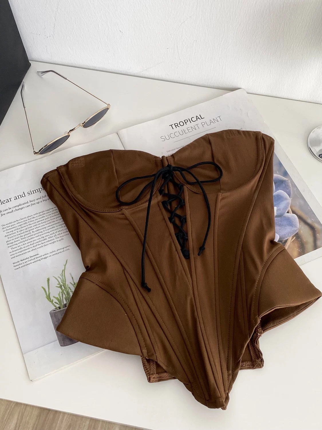 Showing off corset top CS111
