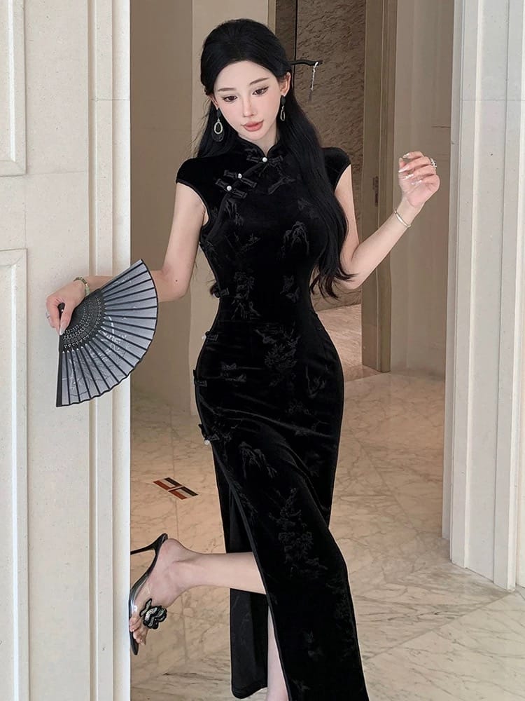 Running errands qipao dress Q235 image