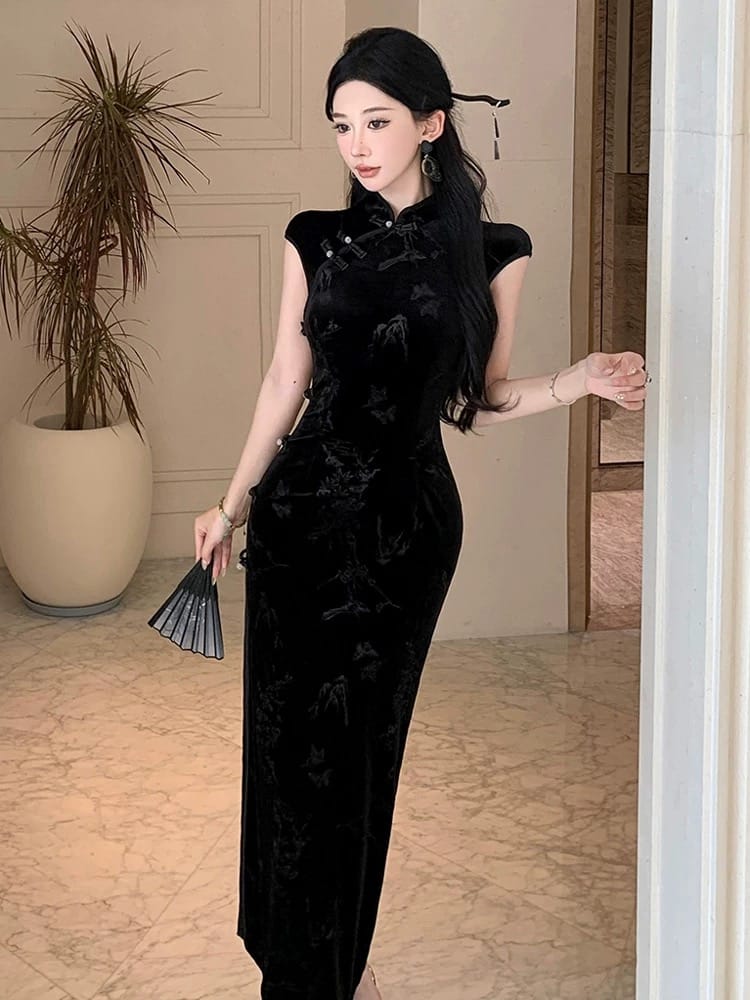 Running errands qipao dress Q235 image