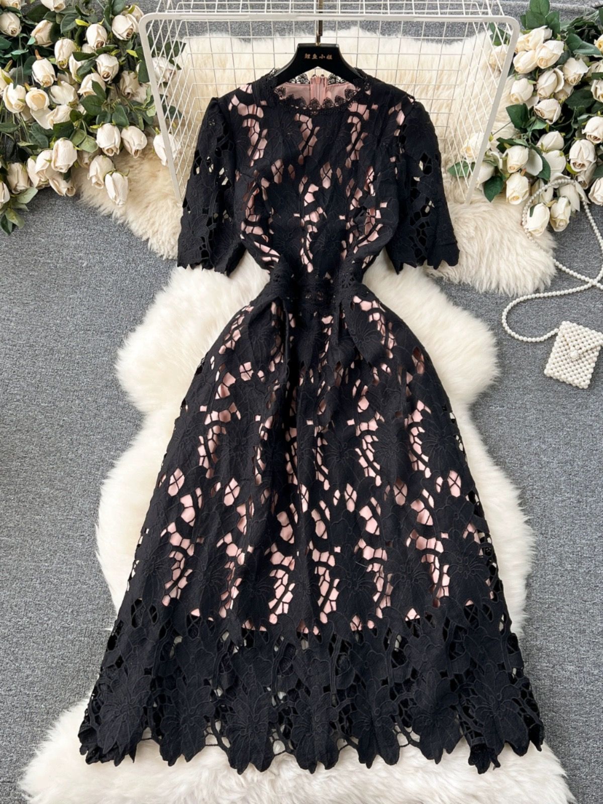 Girls deserve diamond lace dress FD617 image