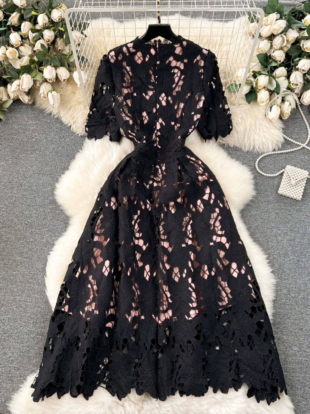 Girls deserve diamond lace dress FD617 image