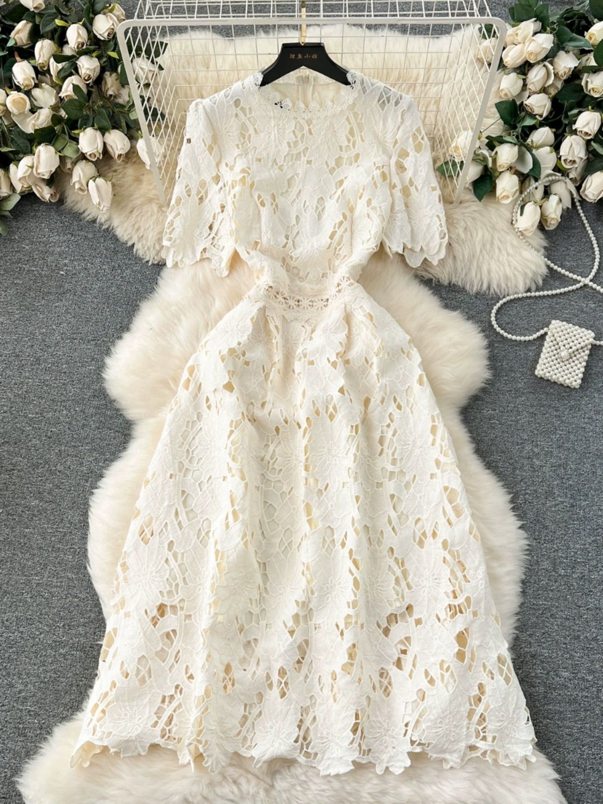 Girls deserve diamond lace dress FD617 image