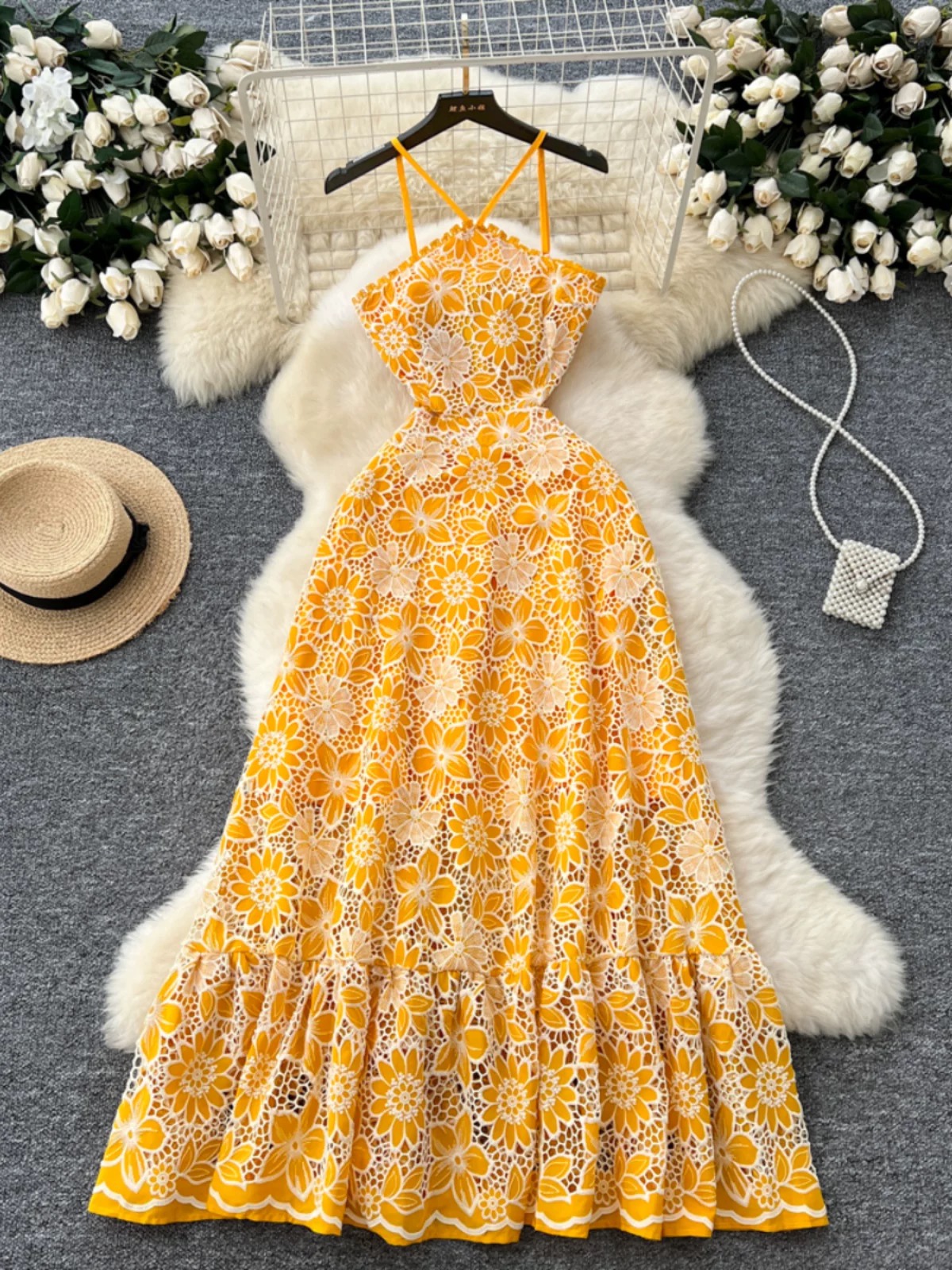 Eyes on me high quality lace dress FD1357 image