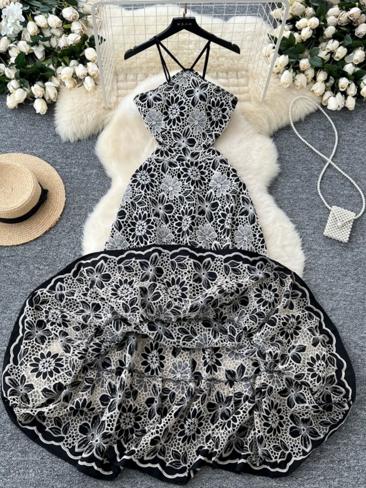 Eyes on me high quality lace dress FD1357 image