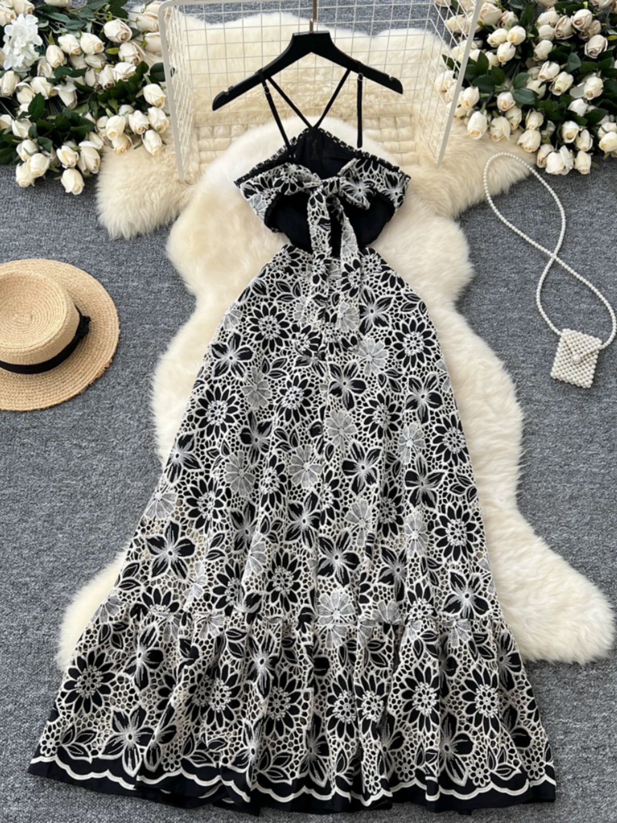 Eyes on me high quality lace dress FD1357 image