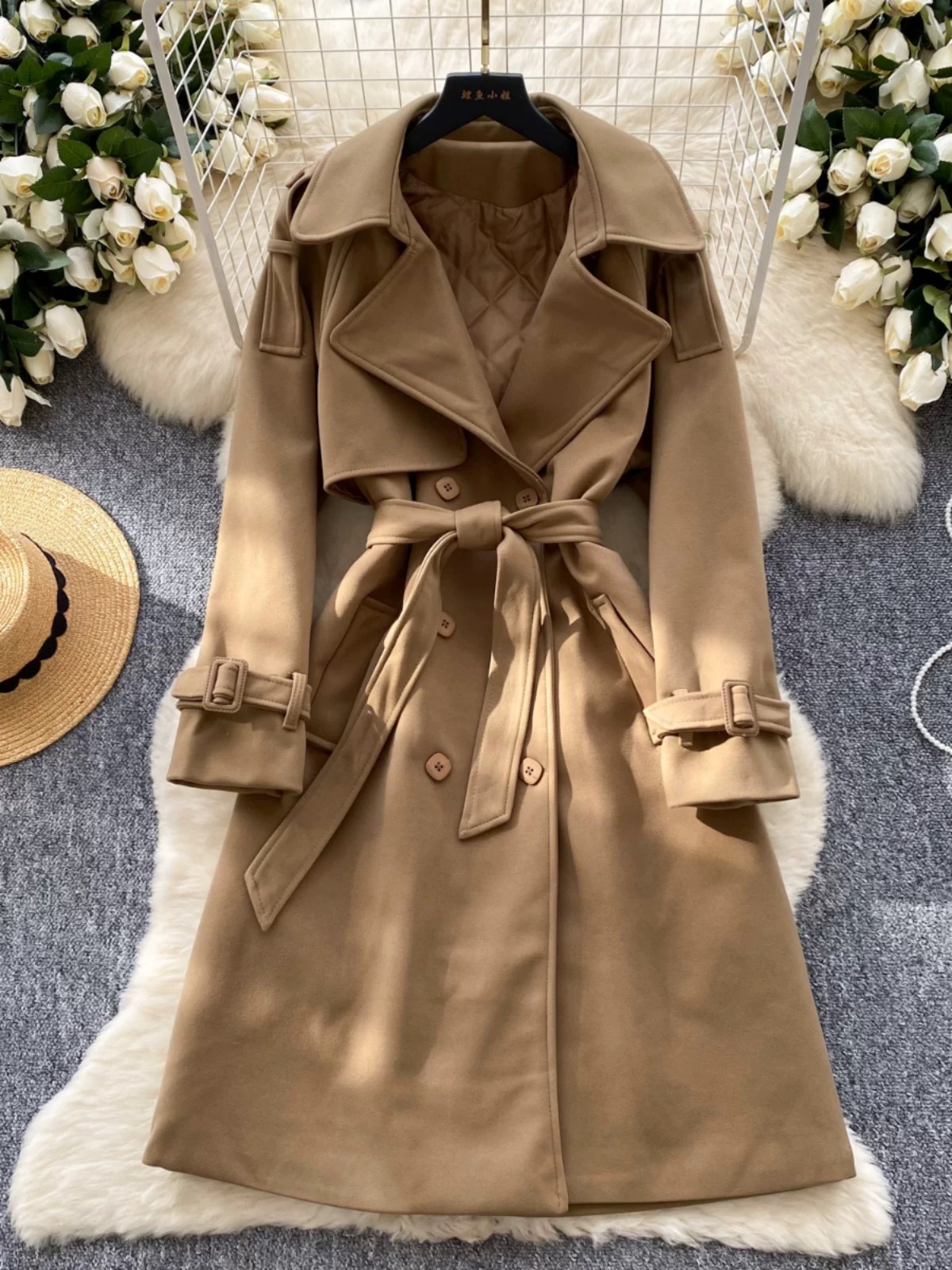 Paradise is calling soft trench coat COA167 image