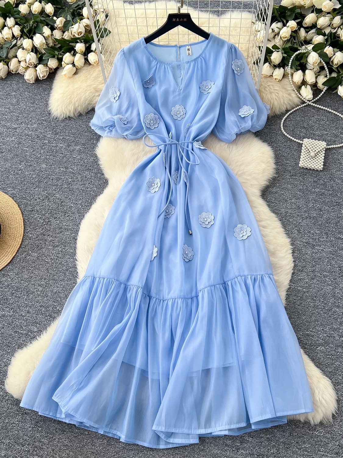 Shopping in Milan floral dress FD553