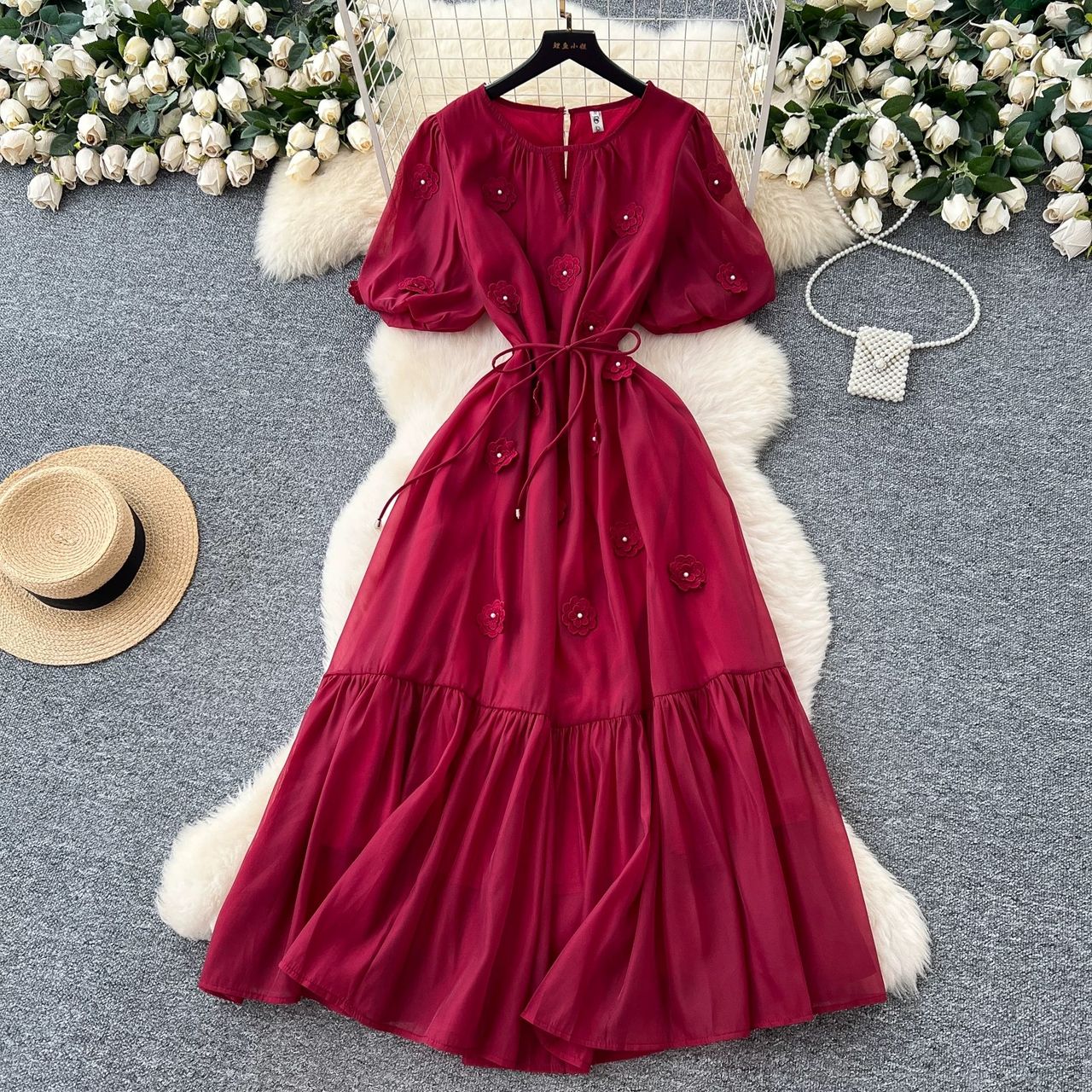 Shopping in Milan floral dress FD553 image