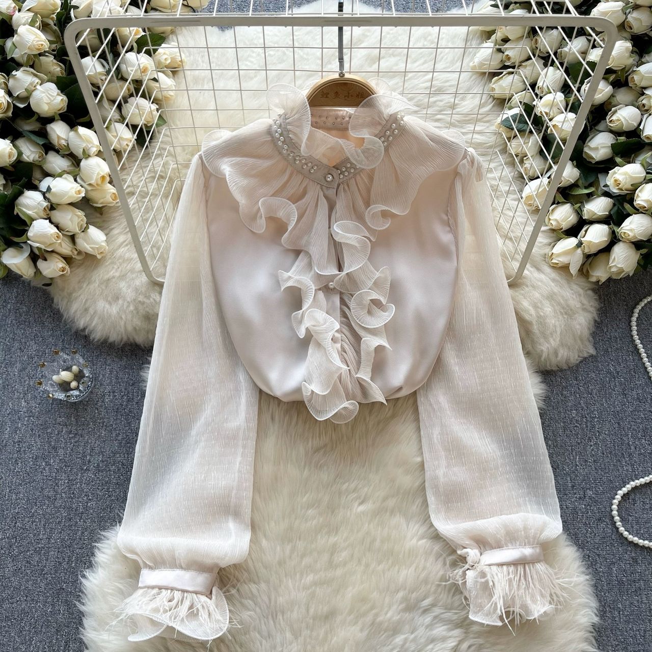 Work babe blouse BE346 image