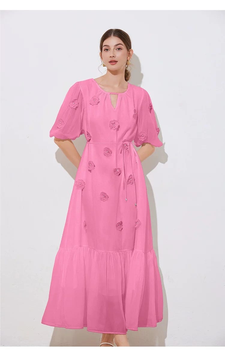 Shopping in Milan floral dress FD553 image