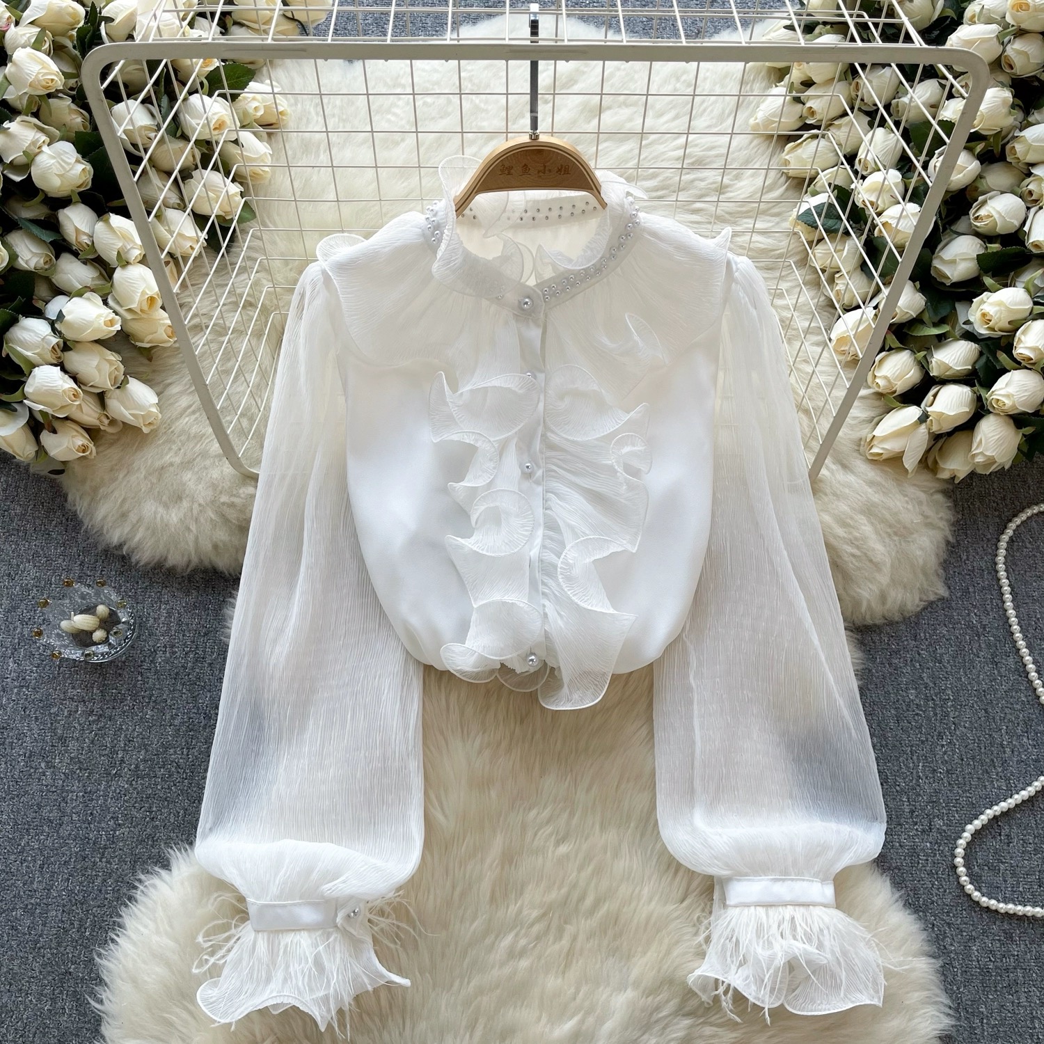 Work babe blouse BE346 image