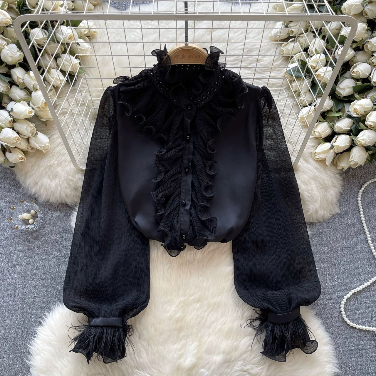 Work babe blouse BE346 image