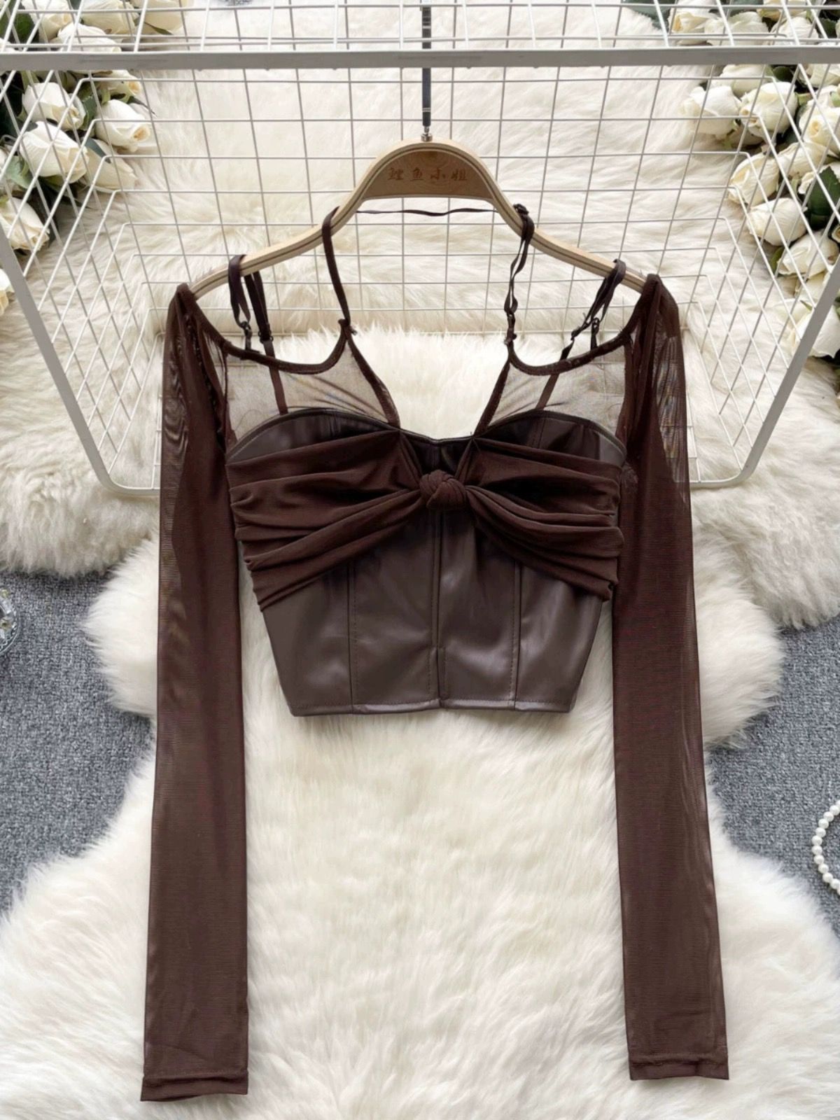 Out on a date leather top CTO131 image