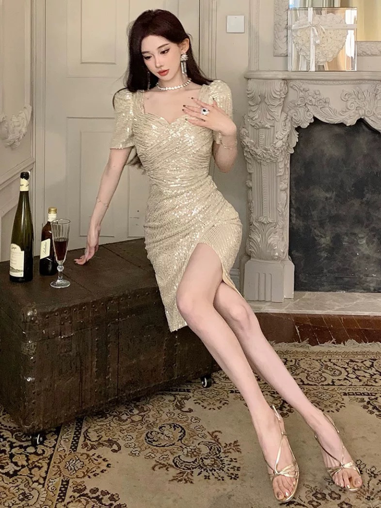 Slay in the city sparkle dress FBC493 image