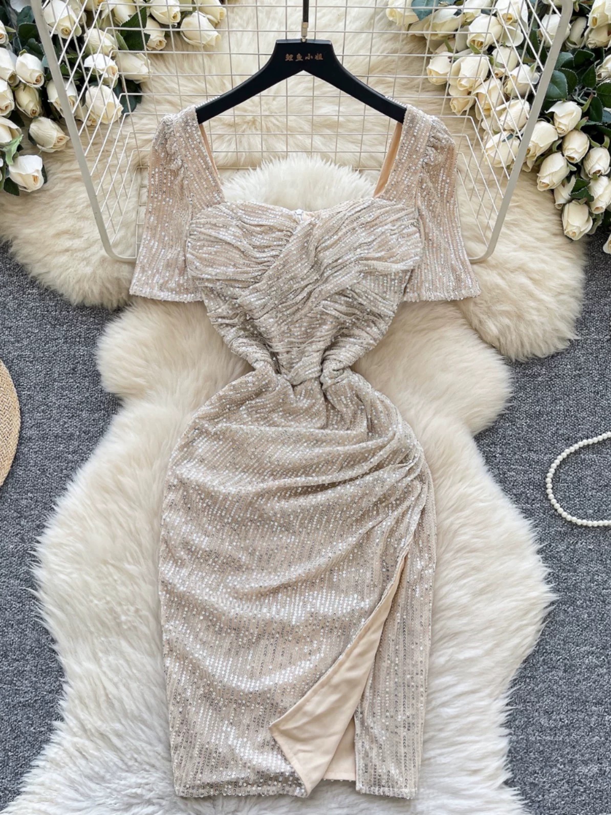Slay in the city sparkle dress FBC493 image