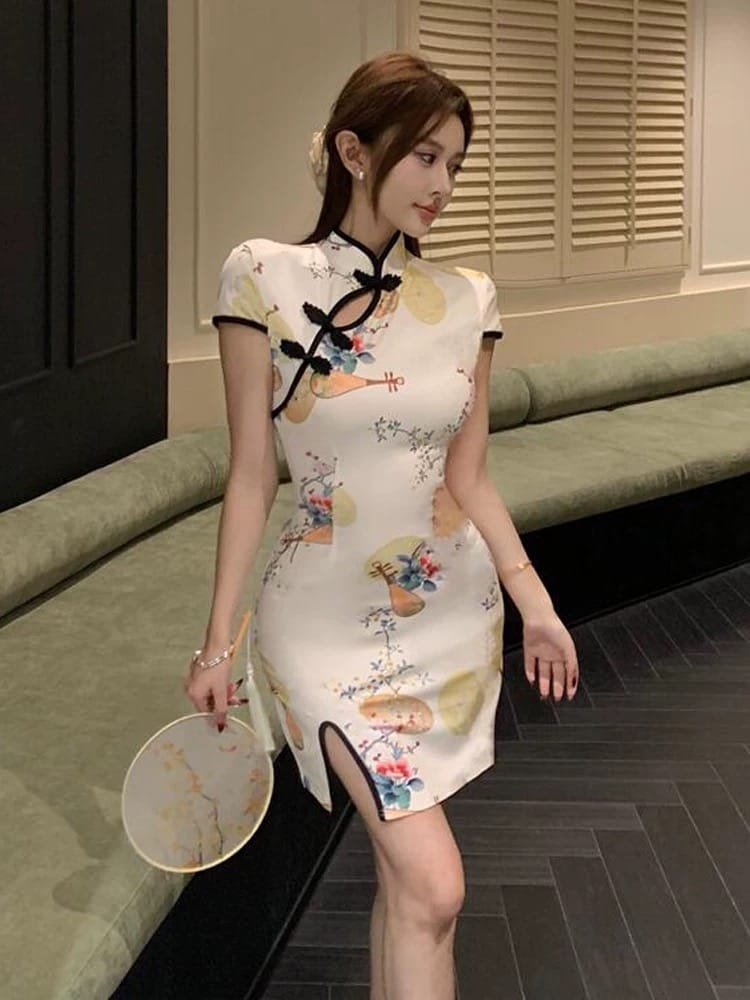 Confessions cross over qipao dress Q211 image