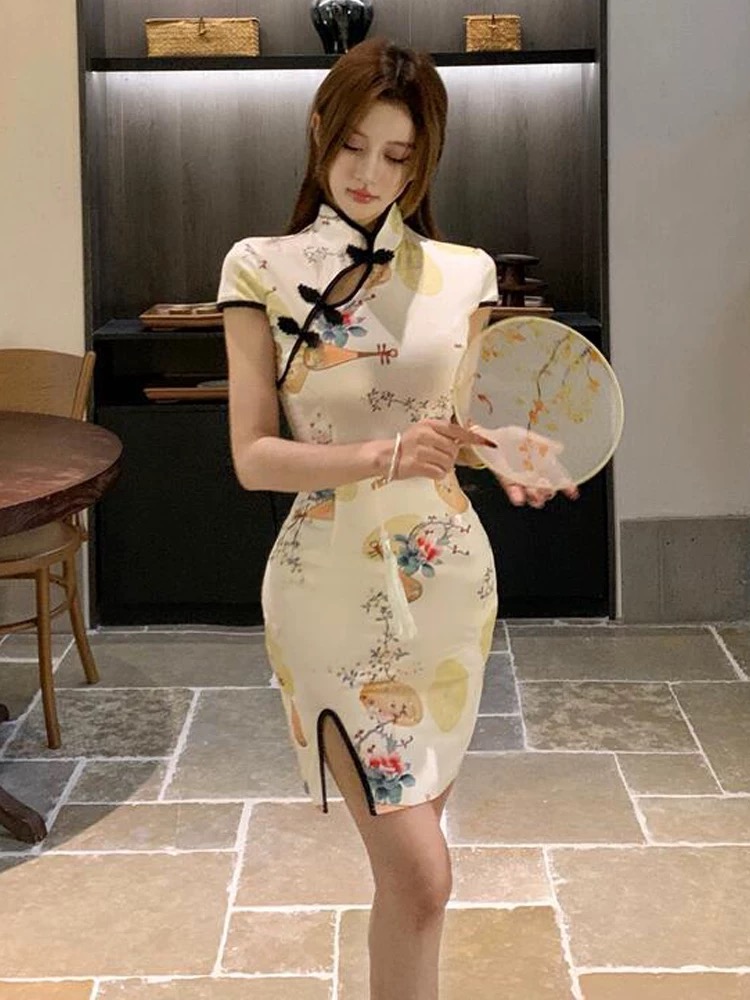 Confessions cross over qipao dress Q211 image