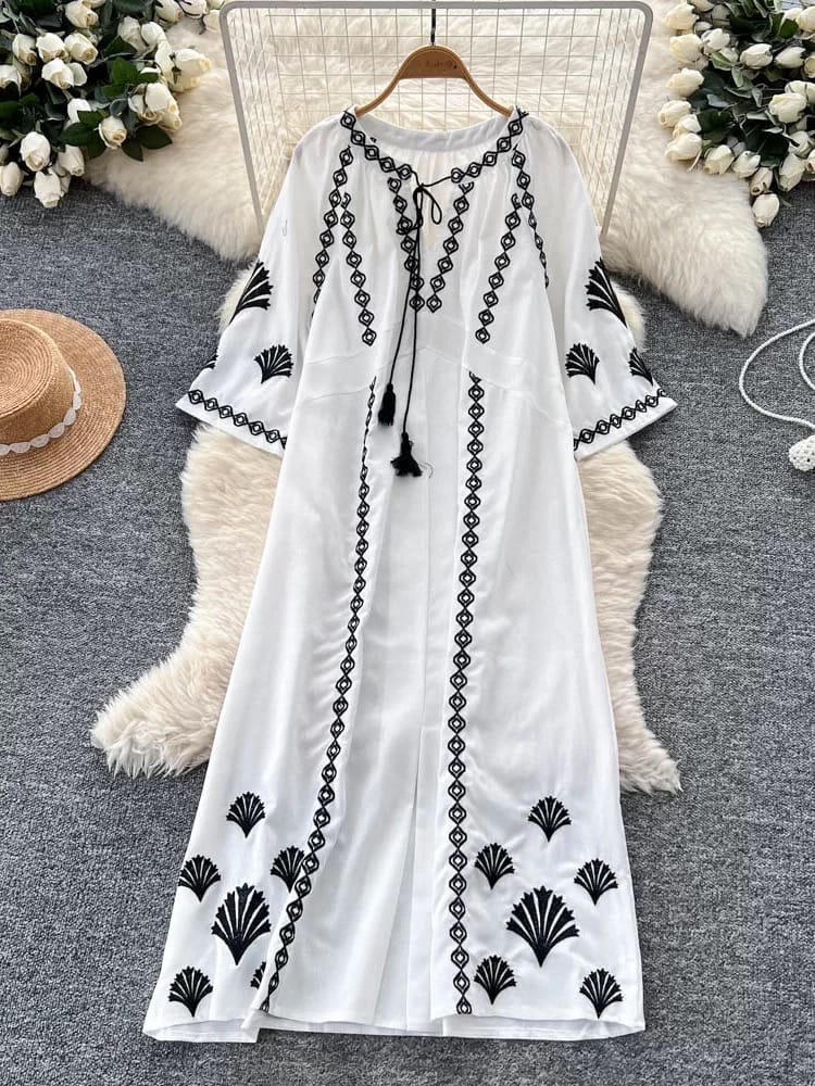 New habits embroidery dress CD685 image