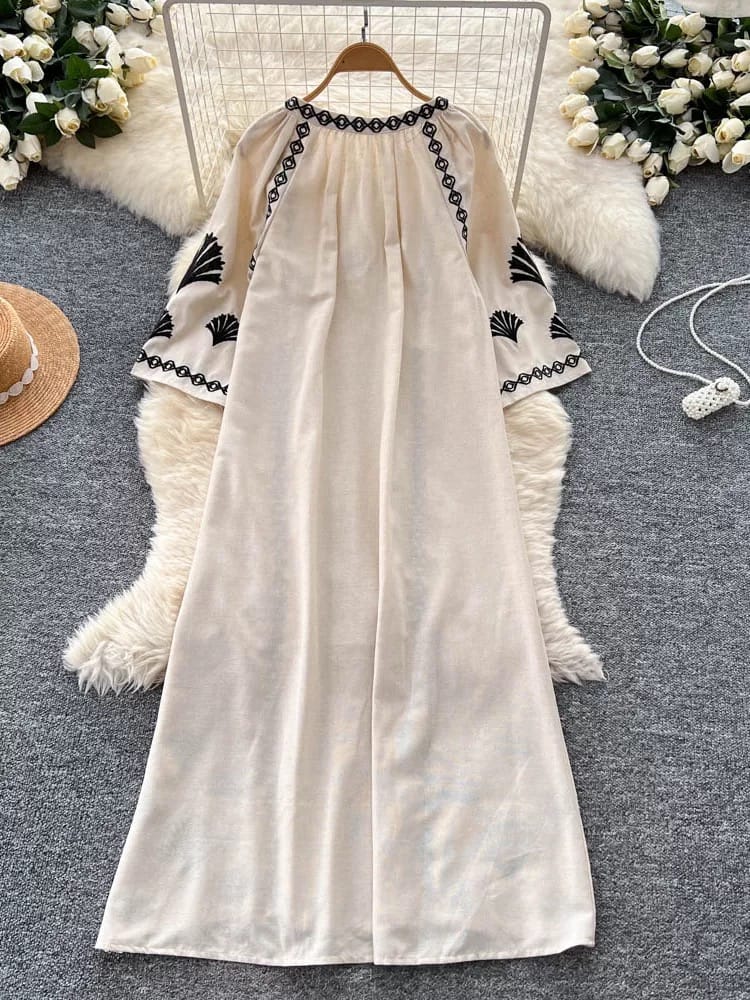 New habits embroidery dress CD685 image