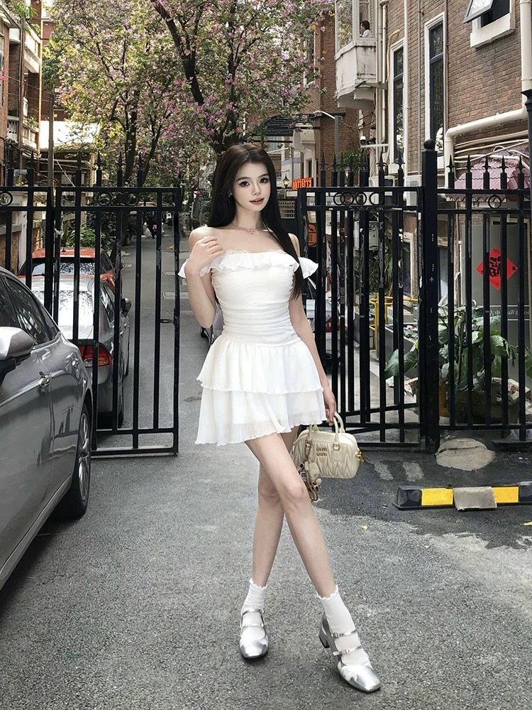 Future love ruffle dress CD345