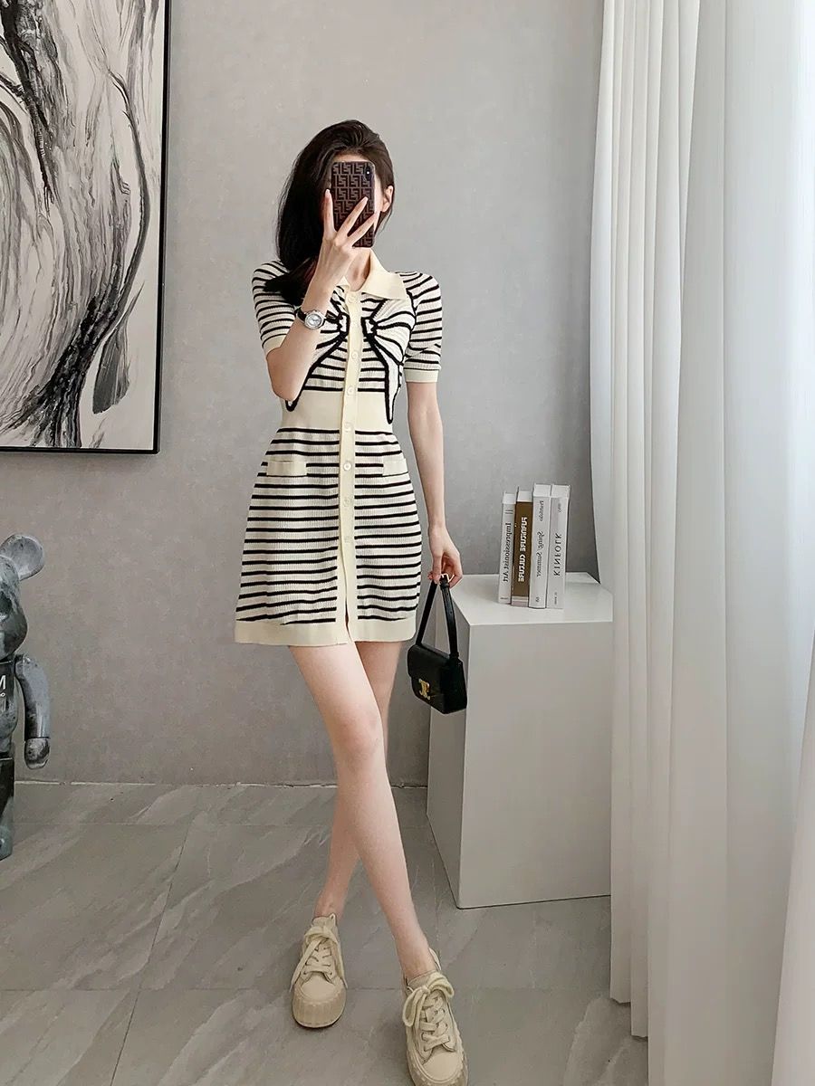 Cozy autumn knitted dress KD319 image