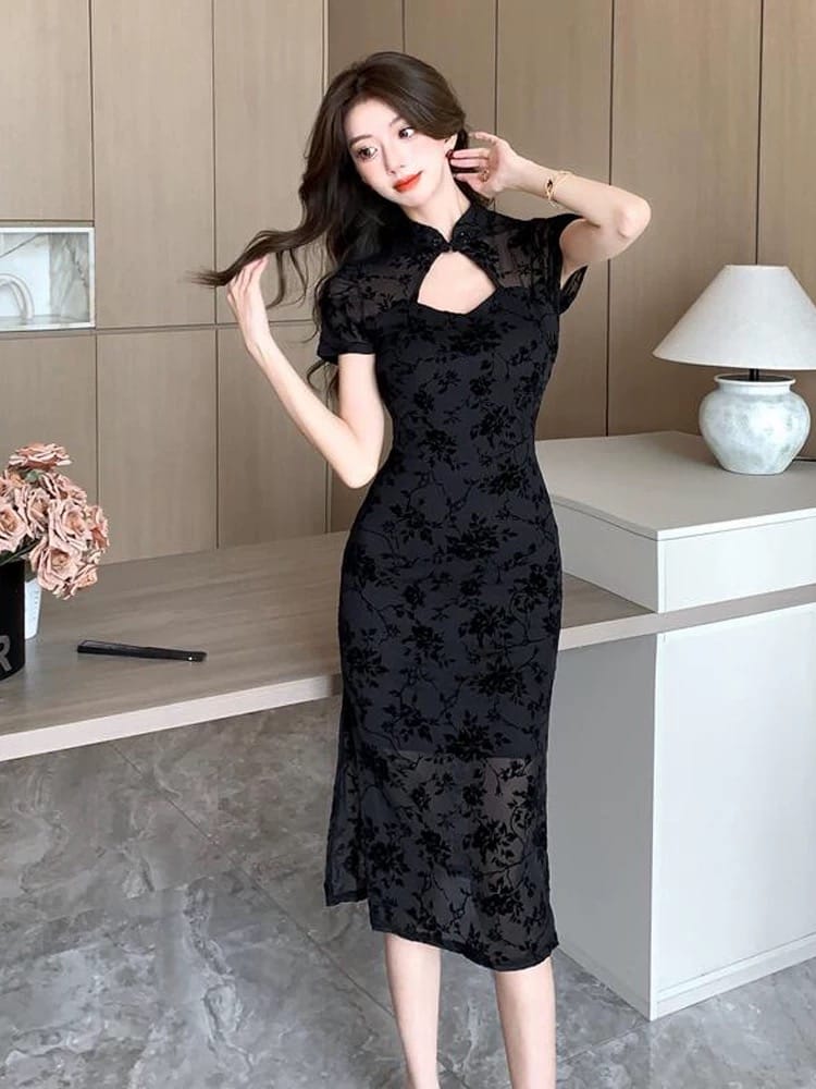 Tall dare qipao dress Q200 image