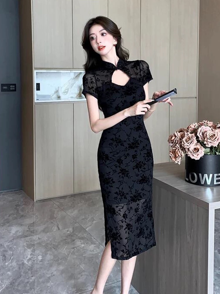 Tall dare qipao dress Q200 image