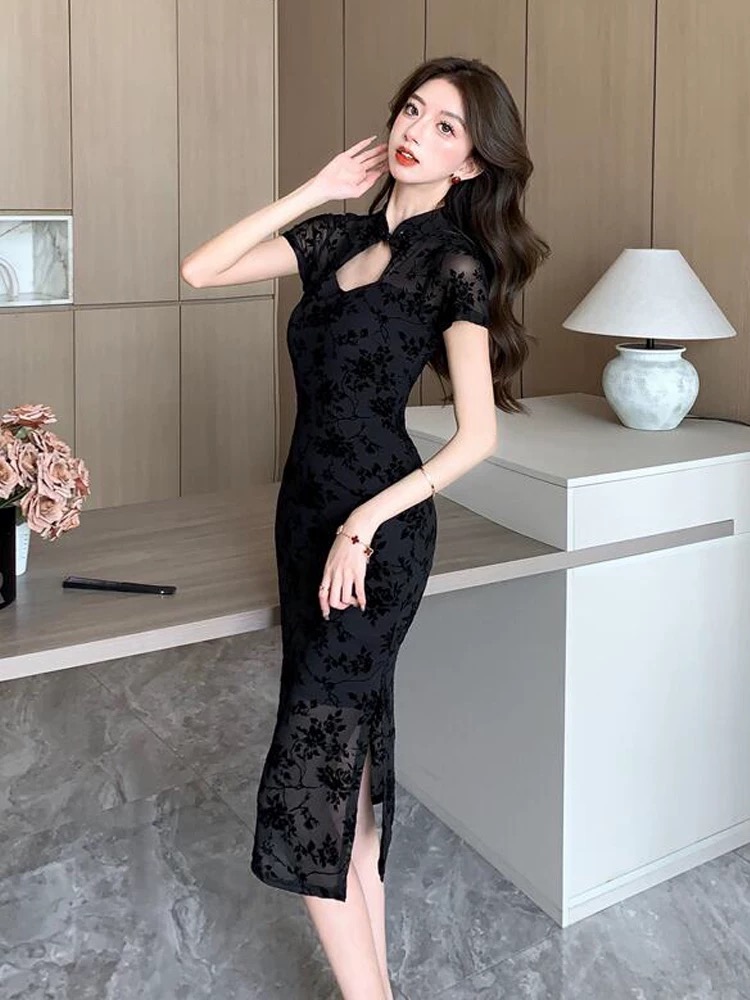 Tall dare qipao dress Q200 image