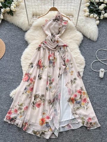 Major moves floral dress CD2290