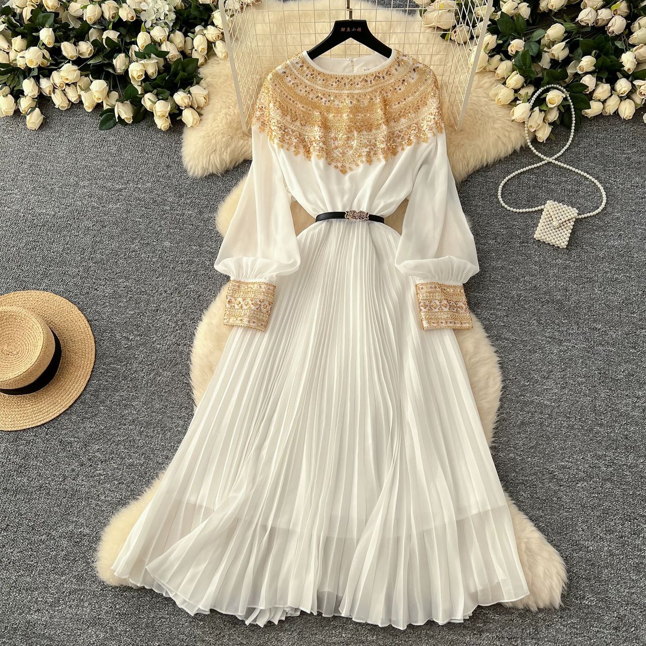 Classic color dress FD864 image