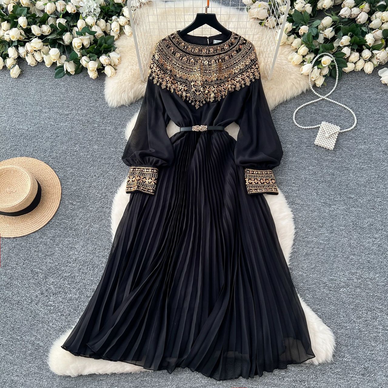 Classic color dress FD864 image