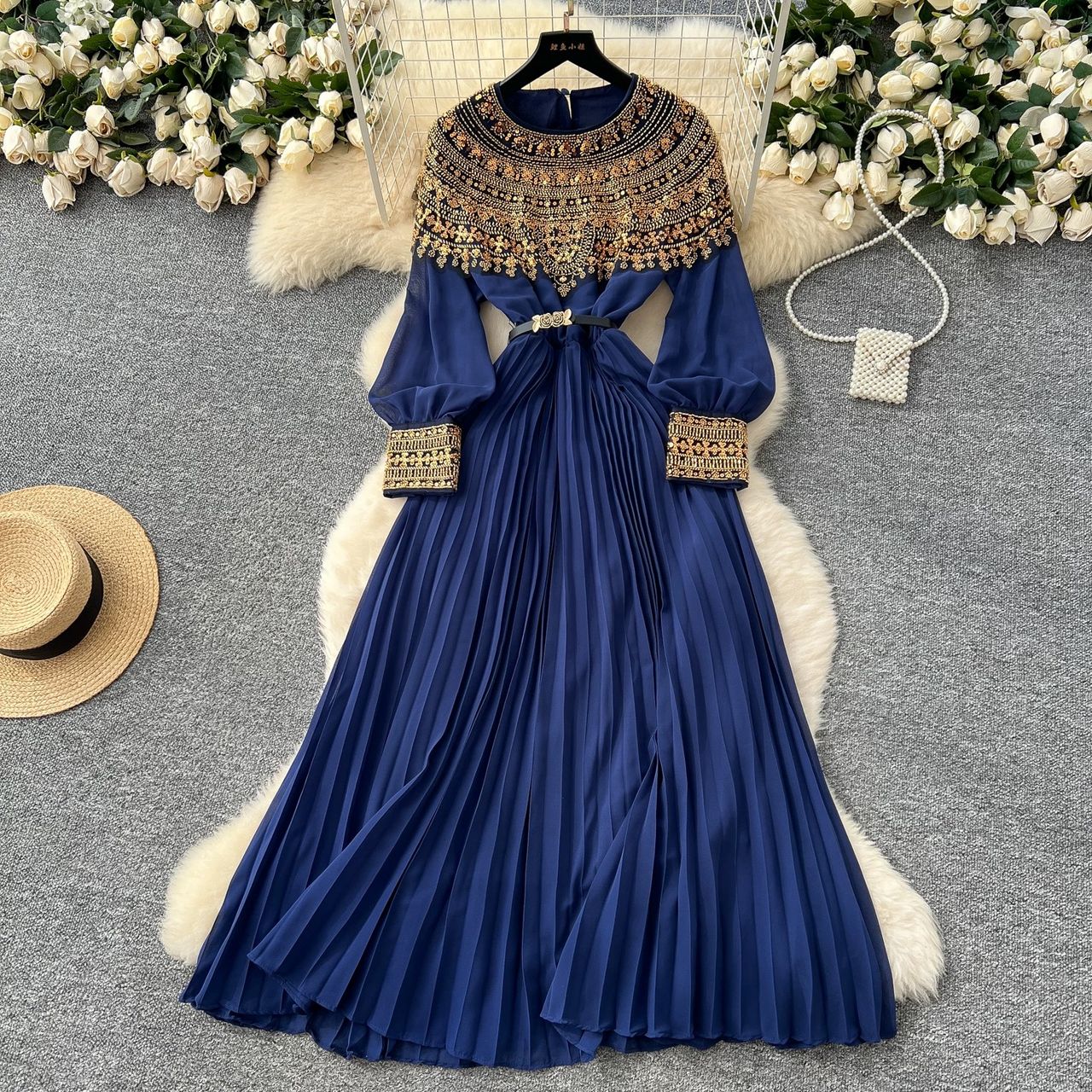 Classic color dress FD864 image