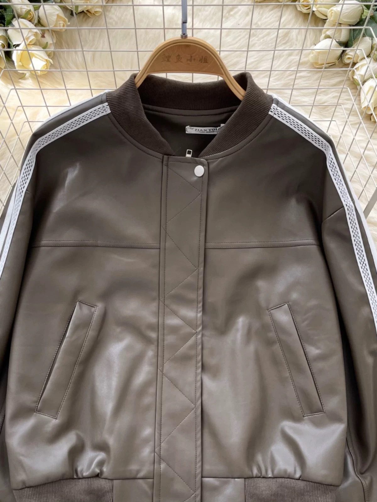 Set the tone leather jacket LJ119 image