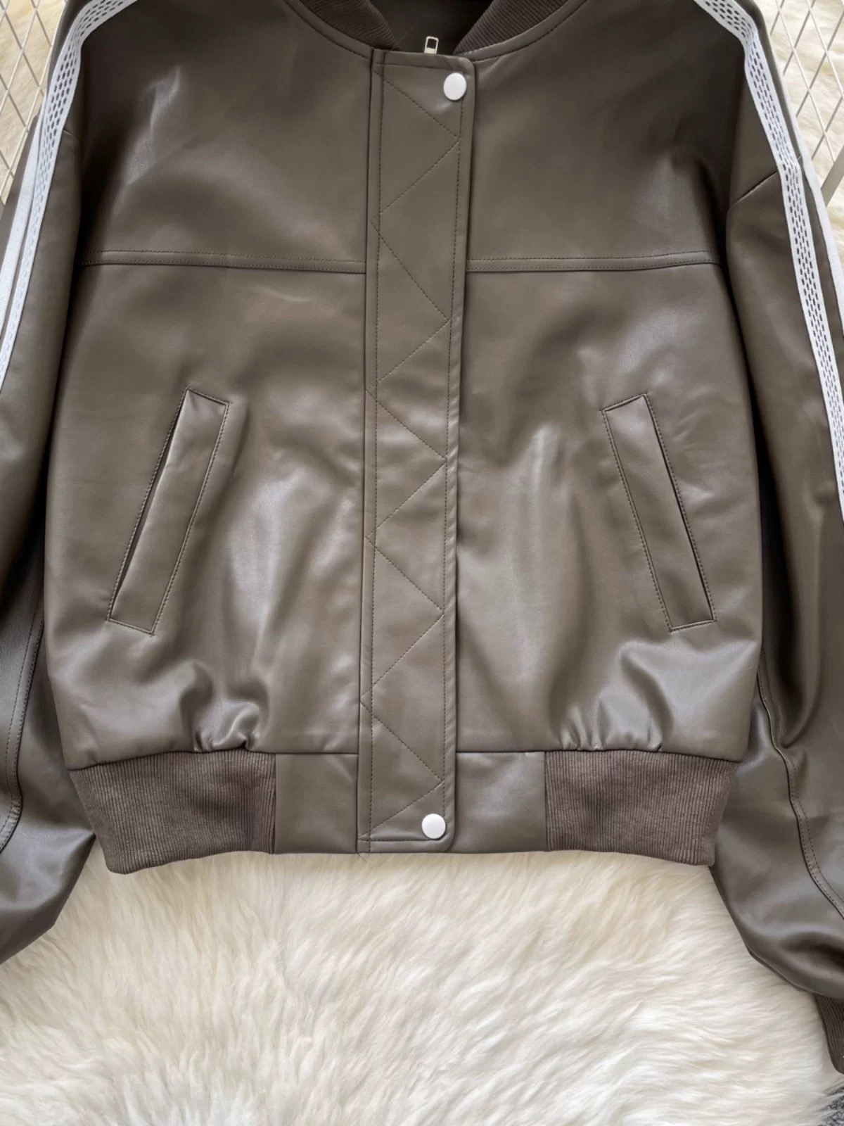 Set the tone leather jacket LJ119 image