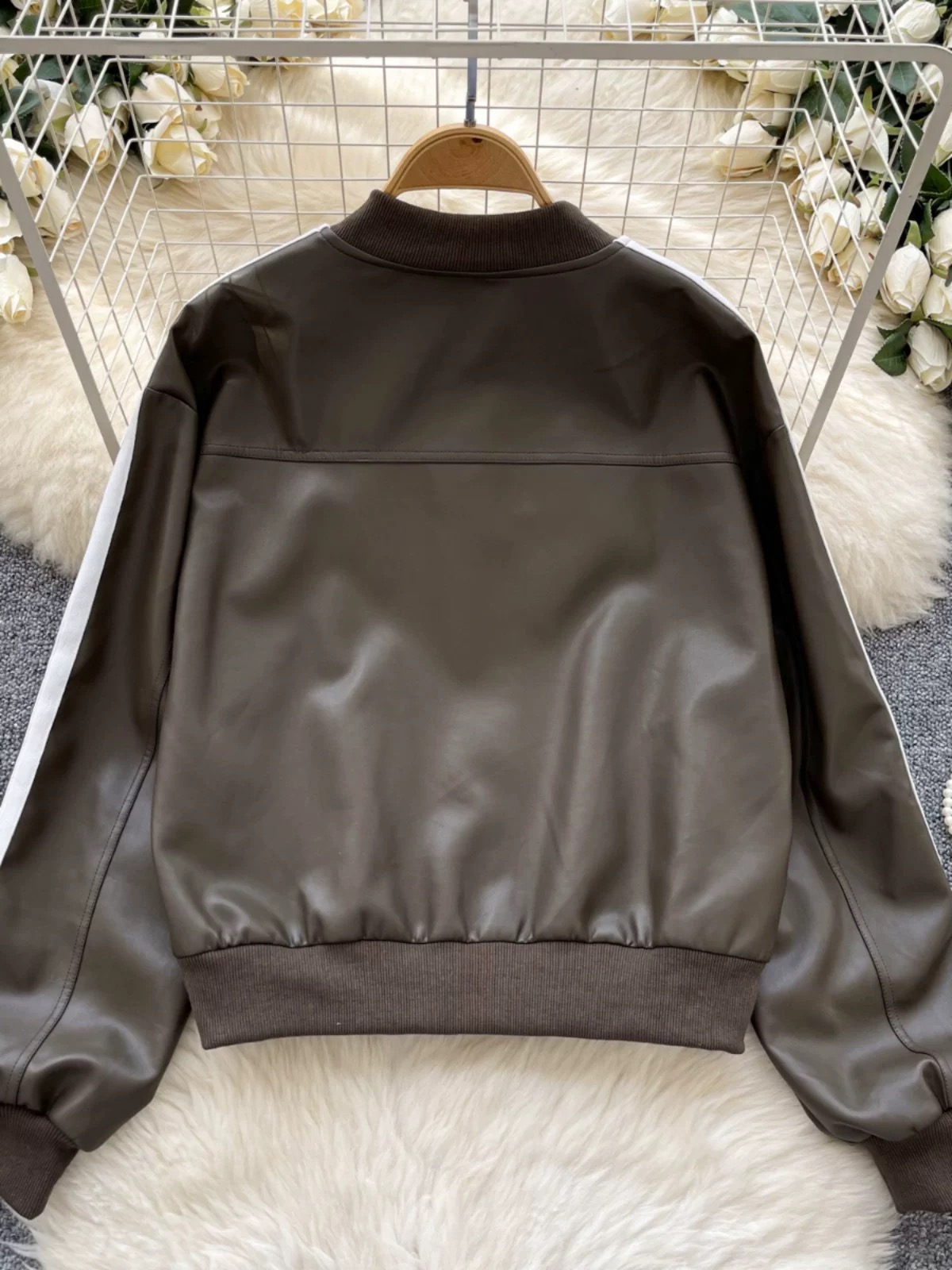 Set the tone leather jacket LJ119 image