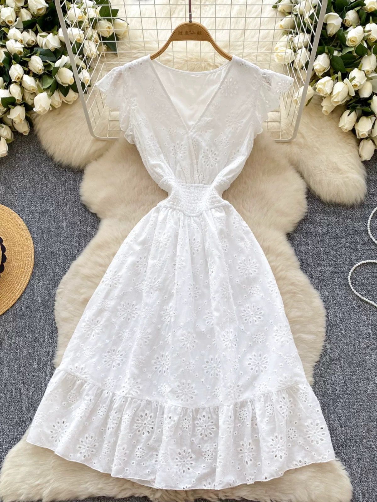 Pretty girl privilege lace dress CD2289 image