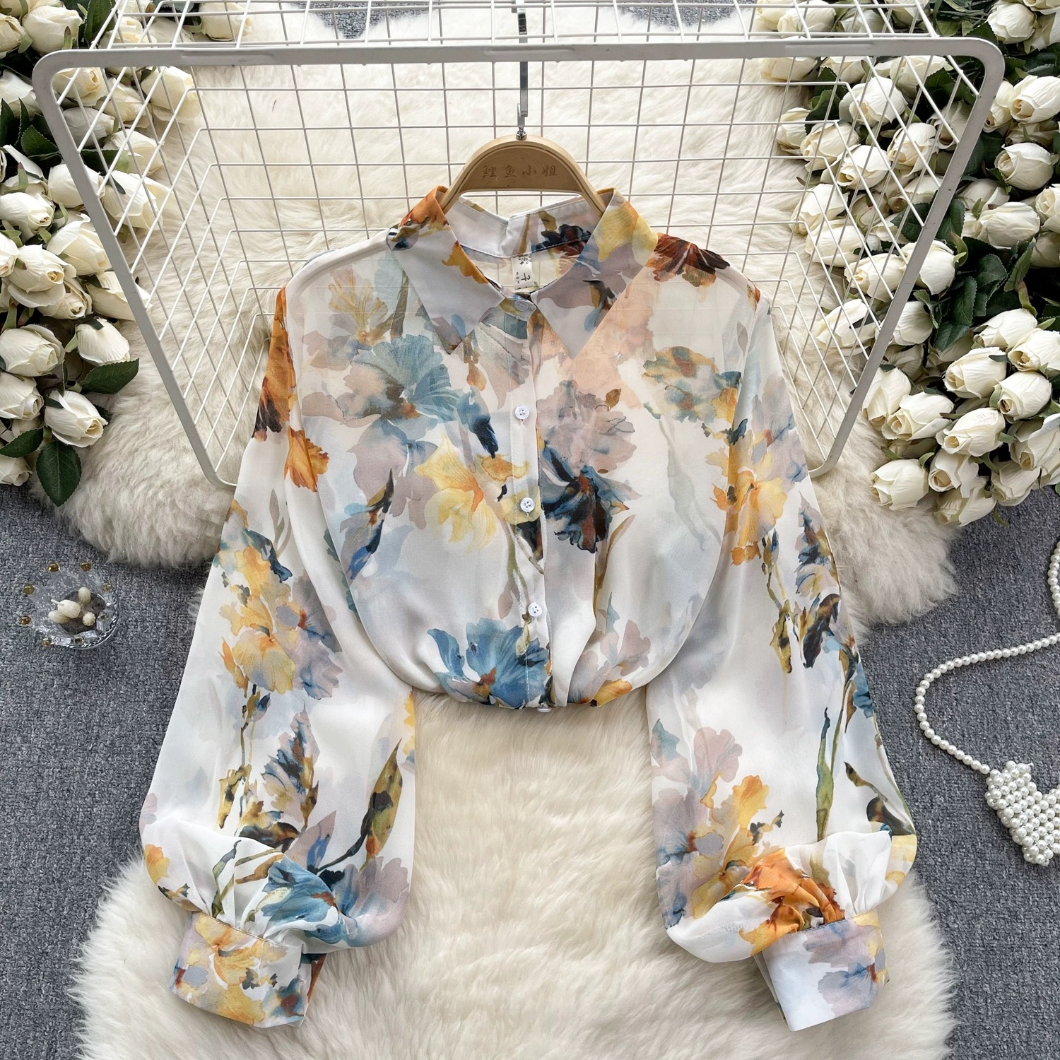 Priya floral blouse BE387 image