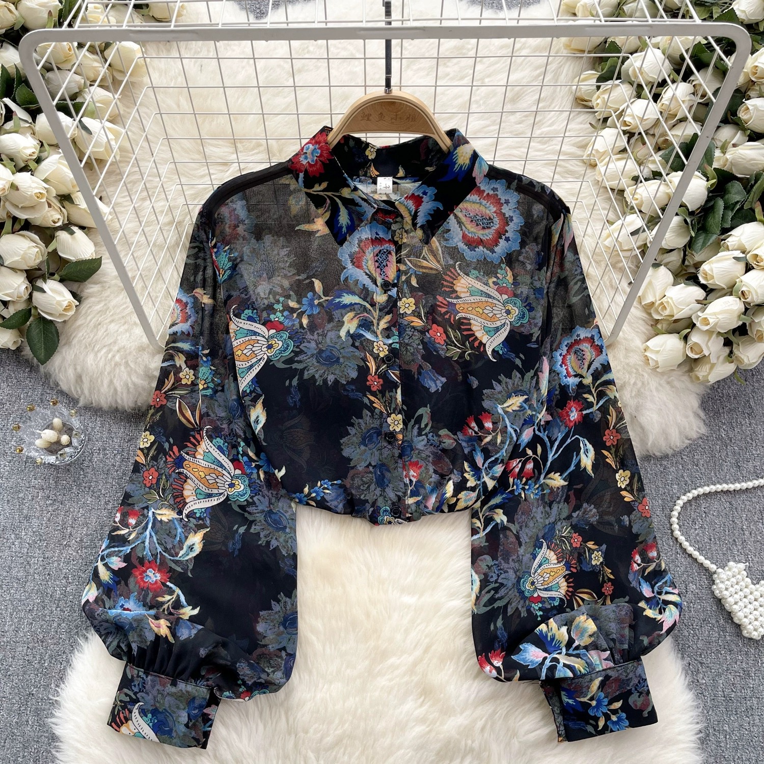 Priya floral blouse BE387 image