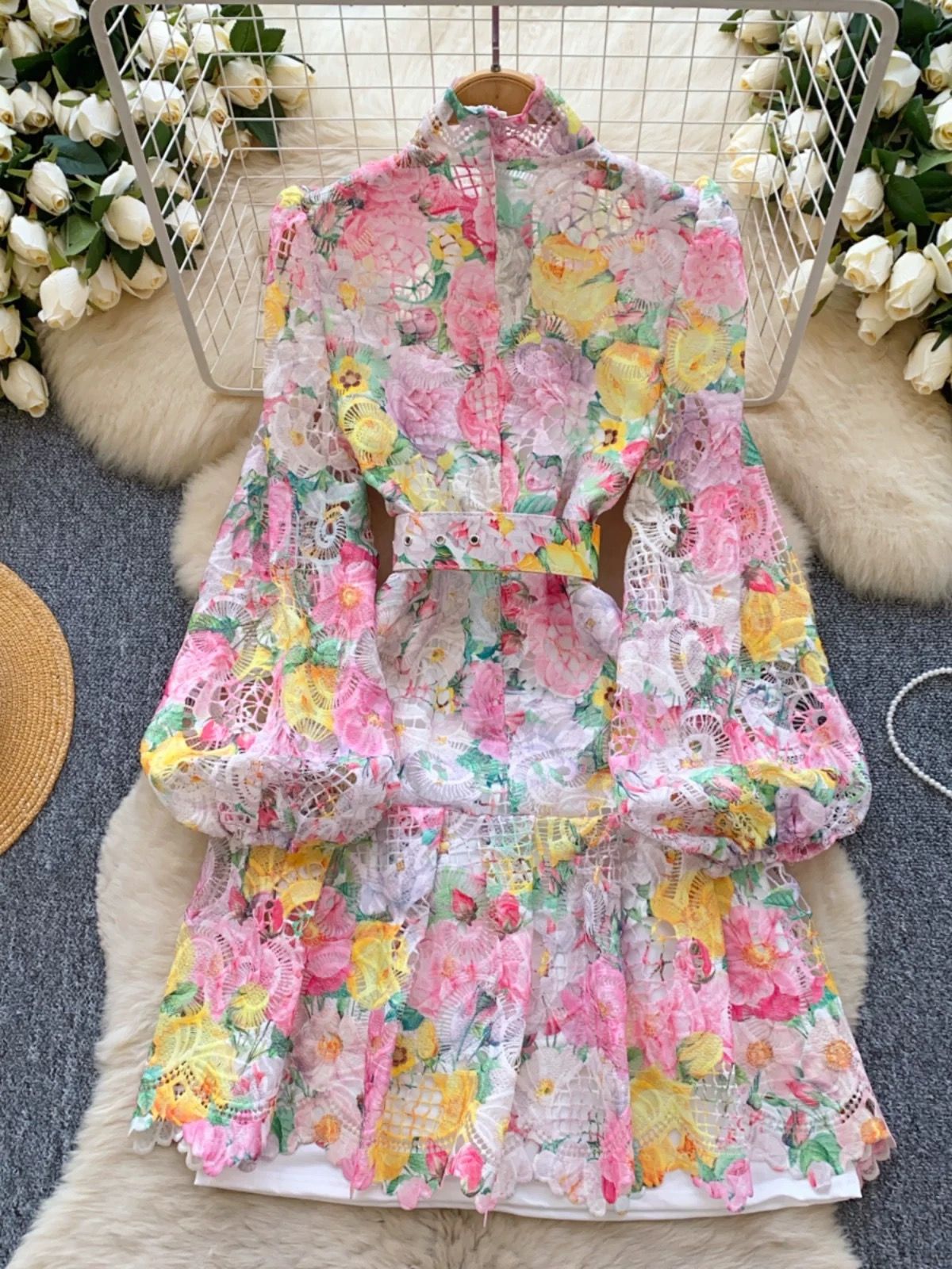 Summer fling lace dress & camisole FD1503 image