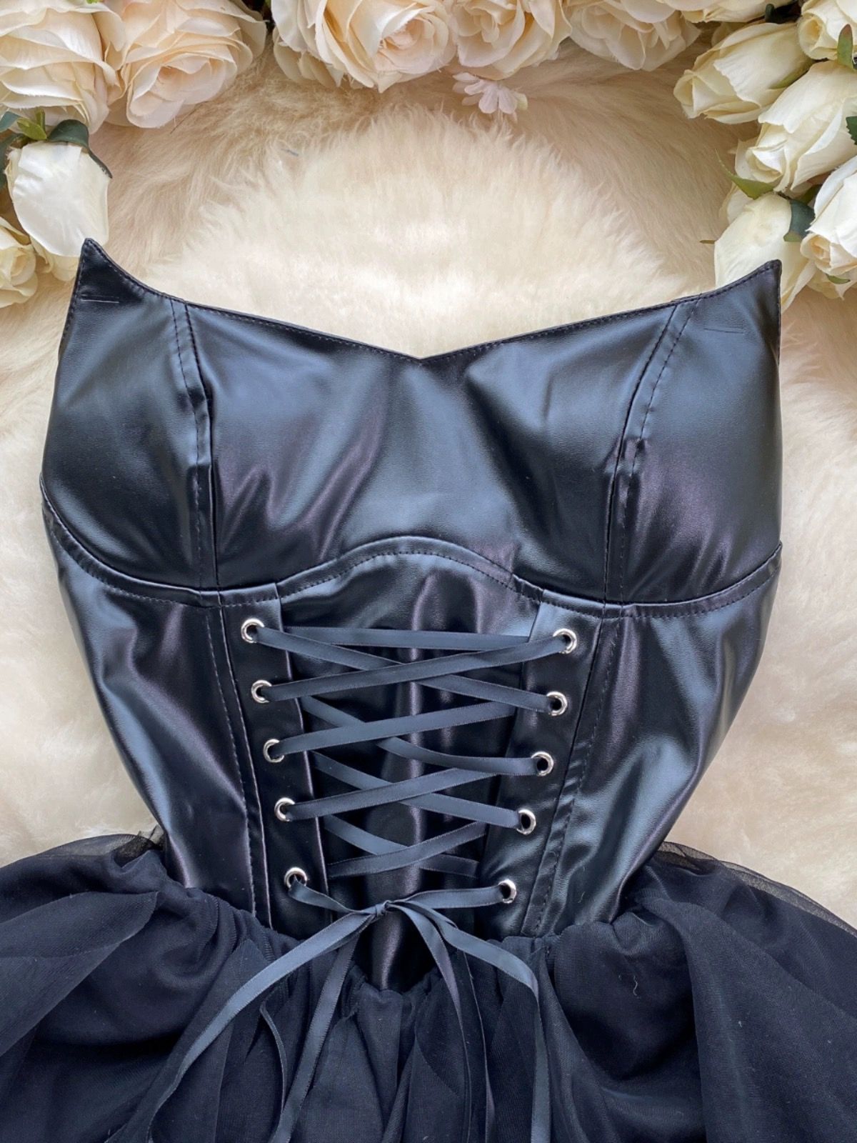 Moon goddess leather dress FD654 image