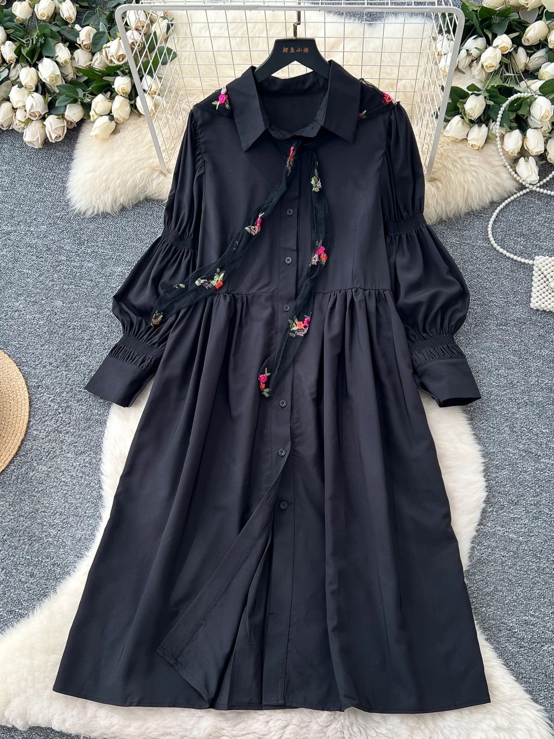 Dripped in finesse shirt dress SD116 image