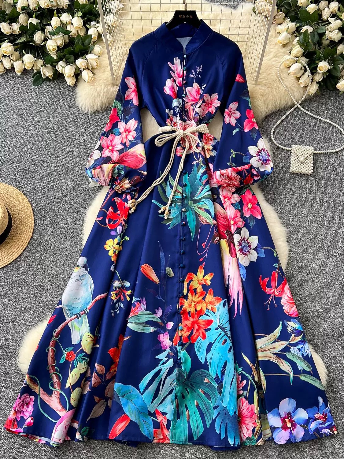 Far from over print dress ED180