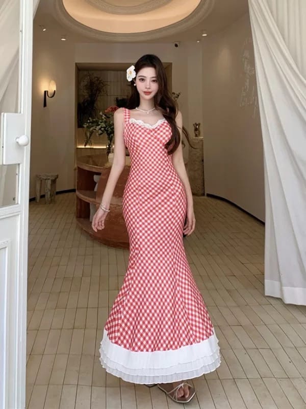 Picture perfect check dress CD315 image