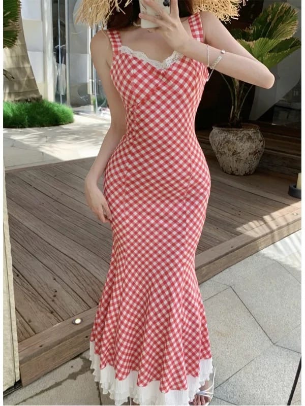 Picture perfect check dress CD315 image