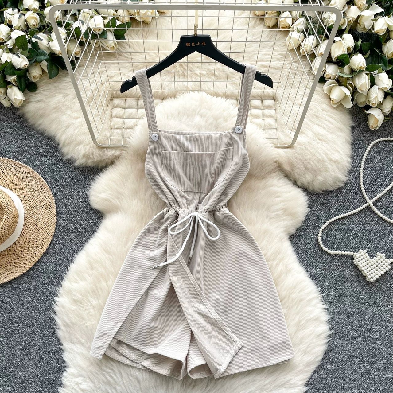 Fufill your desires corduroy jumpsuit JRZZ642 image